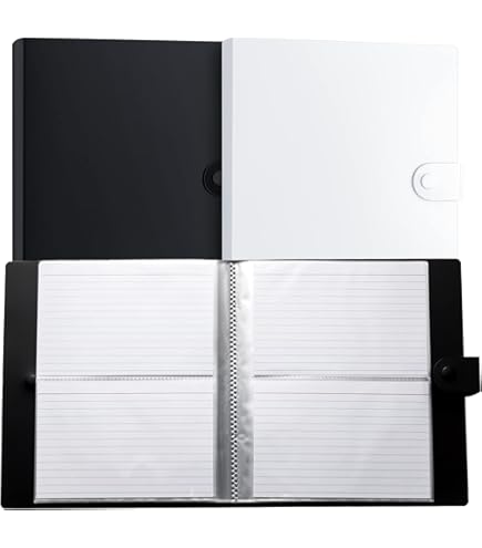 Amazon.com : SIYOMG 4x6 Index Cards Clear Plastic Holder Organizer Pouches  Book Binder, 2 Pack Cards Sleeve Storage Protector for School Office Study  Notes : Office Products