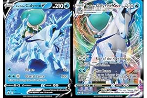 POKEMON Ice Rider Calyrex - Vmax & V - Chilling Reign - Ultra Rare Card Lot - 045/198 & 046/198 - Holo Rare
