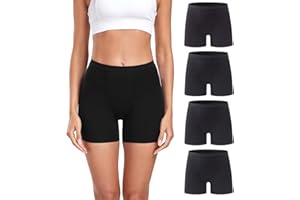 wirarpa Women's Underwear Modal Boxer Briefs Boyshorts Panties Ladies Double Layer Crotch Boxers