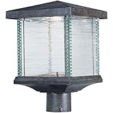 Maxim 55735CLET Triumph VX LED Clear Glass Heavy Duty Outdoor Post/Pole Mount, 1-Light 12 Watt, 15" H x 10" W, Earth Tone