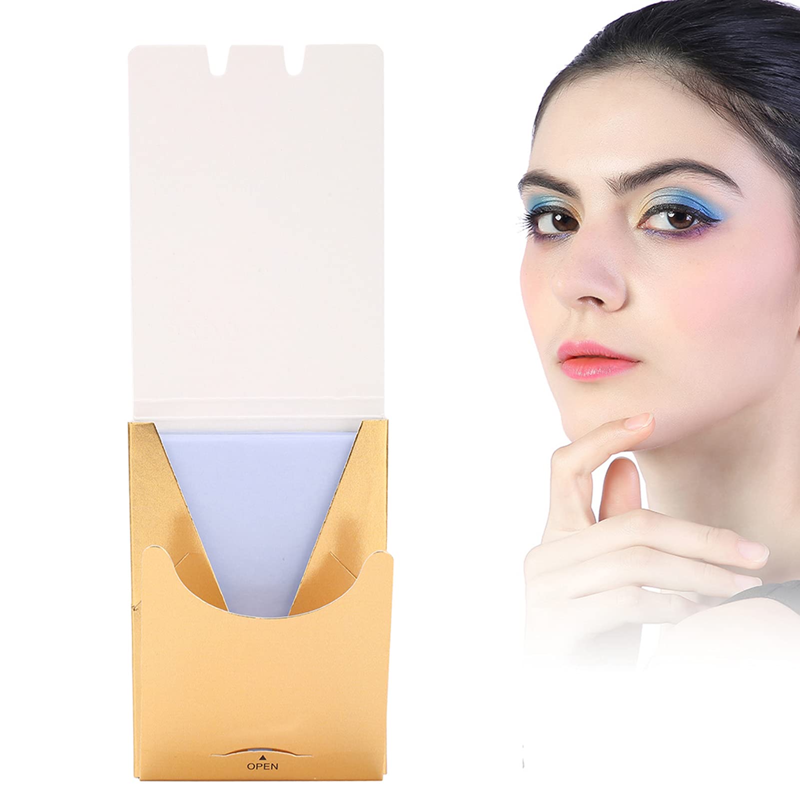 Lavender Oil‑Absorbing Sheet Facial Skin Oil Blotting Paper Oil‑Absorbing Tissues Face Oil Blotting Paper for Oily Skin Care, Blotting Paper to Remove Excess and Shine