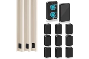 ANGAR 18pcs Outdoor Curtain Weights, Waterproof Magnetic Curtain Weights, Heavy Drapery Weights Bottom, Weighted Magnets for Heavy Wind, Shower Curtain, Garden Flag, Tablecloth (Black)