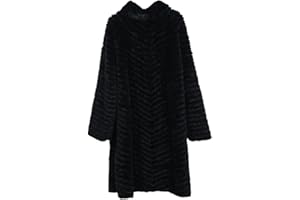 Real Fur Coat Winter Jacket Women Natural Mink Fur Rabbit Fur Strip Sewed Toghter Loose Streetwear