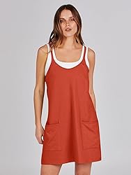 ANRABESS Women Summer Mini Romper Dress Workout