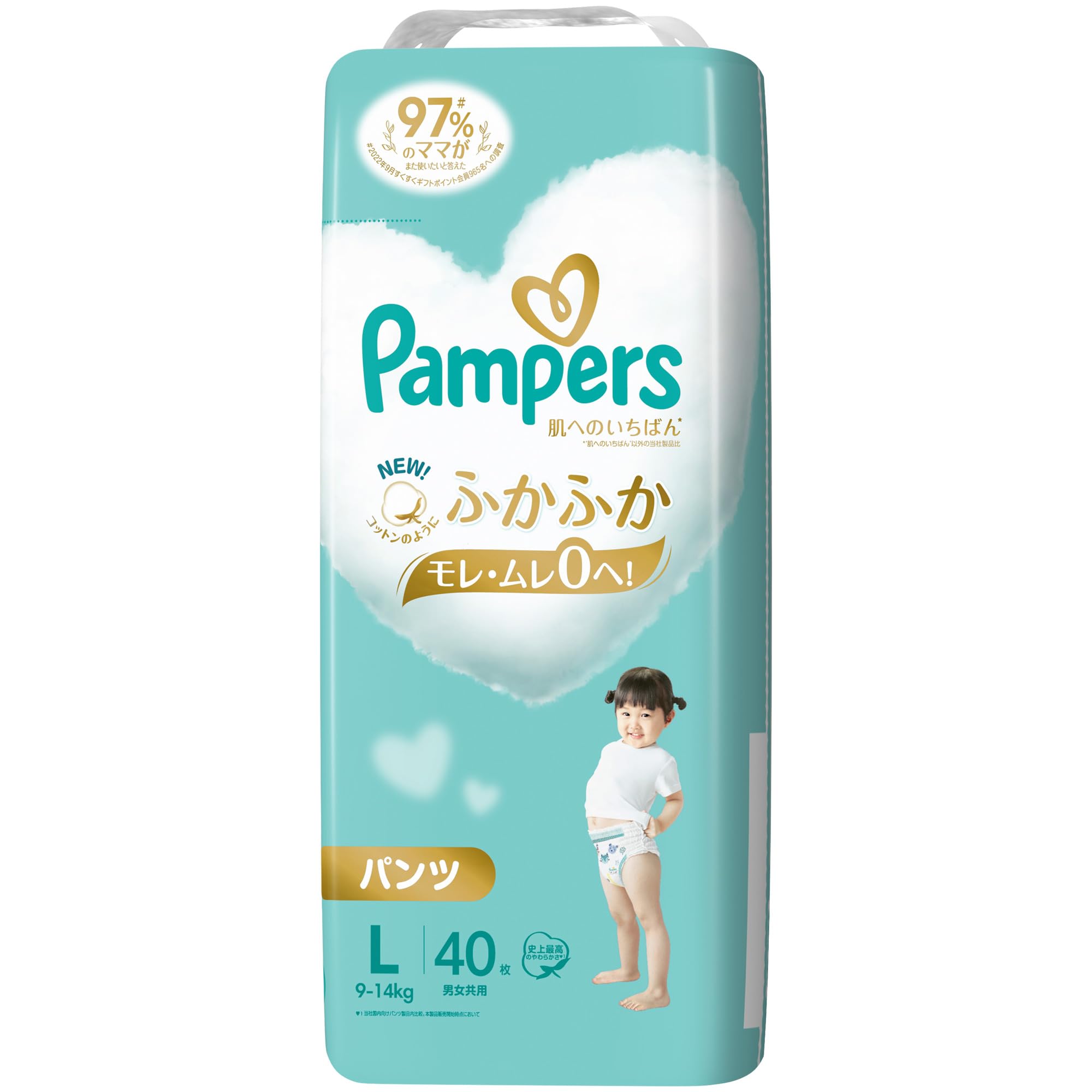 Pampers はじめての肌へのいちばんテープ L 40枚 パンパースの商品画像