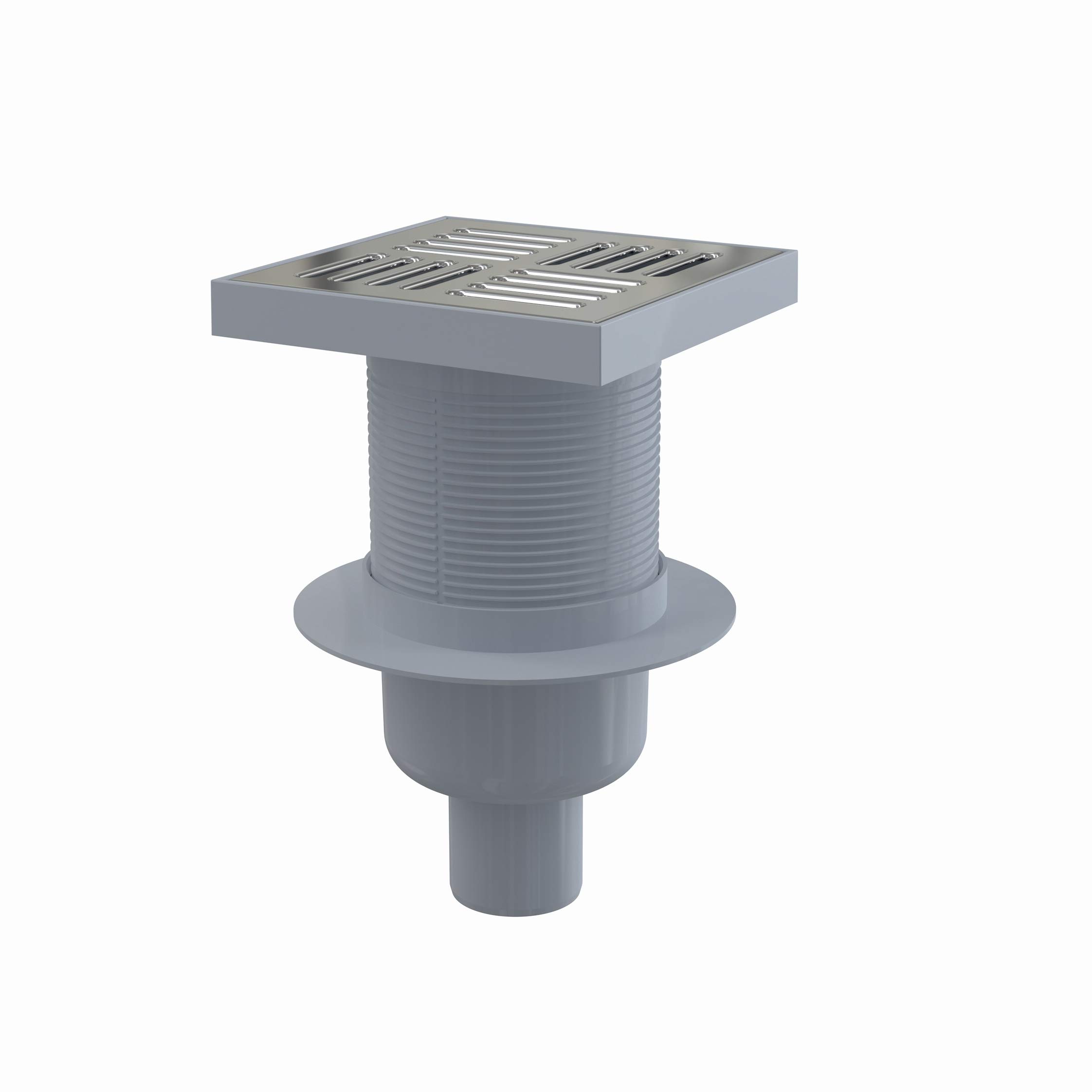 Floor Drain 150 Drain DN 50 Vertical Stainless Steel Extra Flat Shower Bath Drain