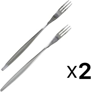 Norpro 4-Piece Stainless Steel Pickle Fork Set - 8 Inch Long Forks For Appetizers, Olives, Cocktails