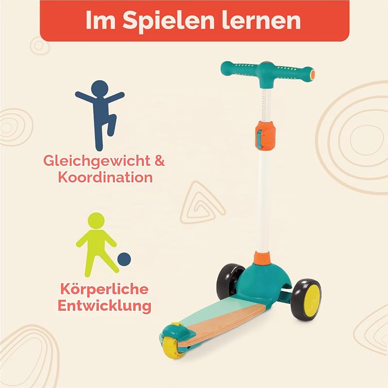 Scooter Fun Holz-Kinderroller mit Leuchträdern — Foto 3 von 7