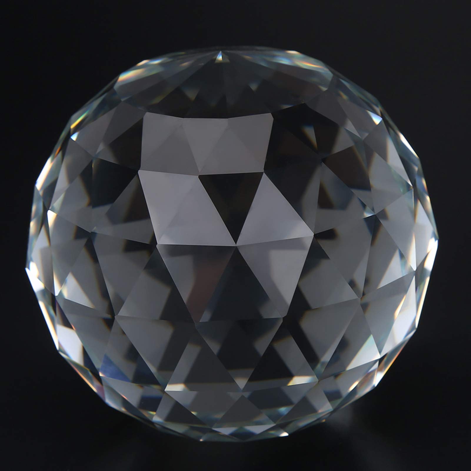 HEEPDD Crystal Ball, Prisms Ball Glass Ball Prism Pendant 60/80mm for Wedding Home Window Décor(80MM/3.15in, 12)