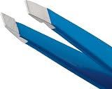 Tweezerman Bahama Blue Mini Slant Tweezers with Travel Case view 2