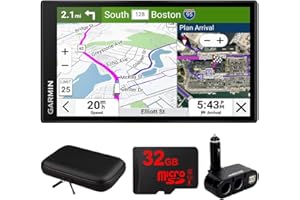 Garmin 010-02923-00 dezl OTR620 6" GPS Truck Navigator, Custom Truck Routing, Satellite Imagery | Official USA Partner Model | Bundle with Hard EVA Case, 32GB MicroSD Card, Deco Gear Dual Car Socket