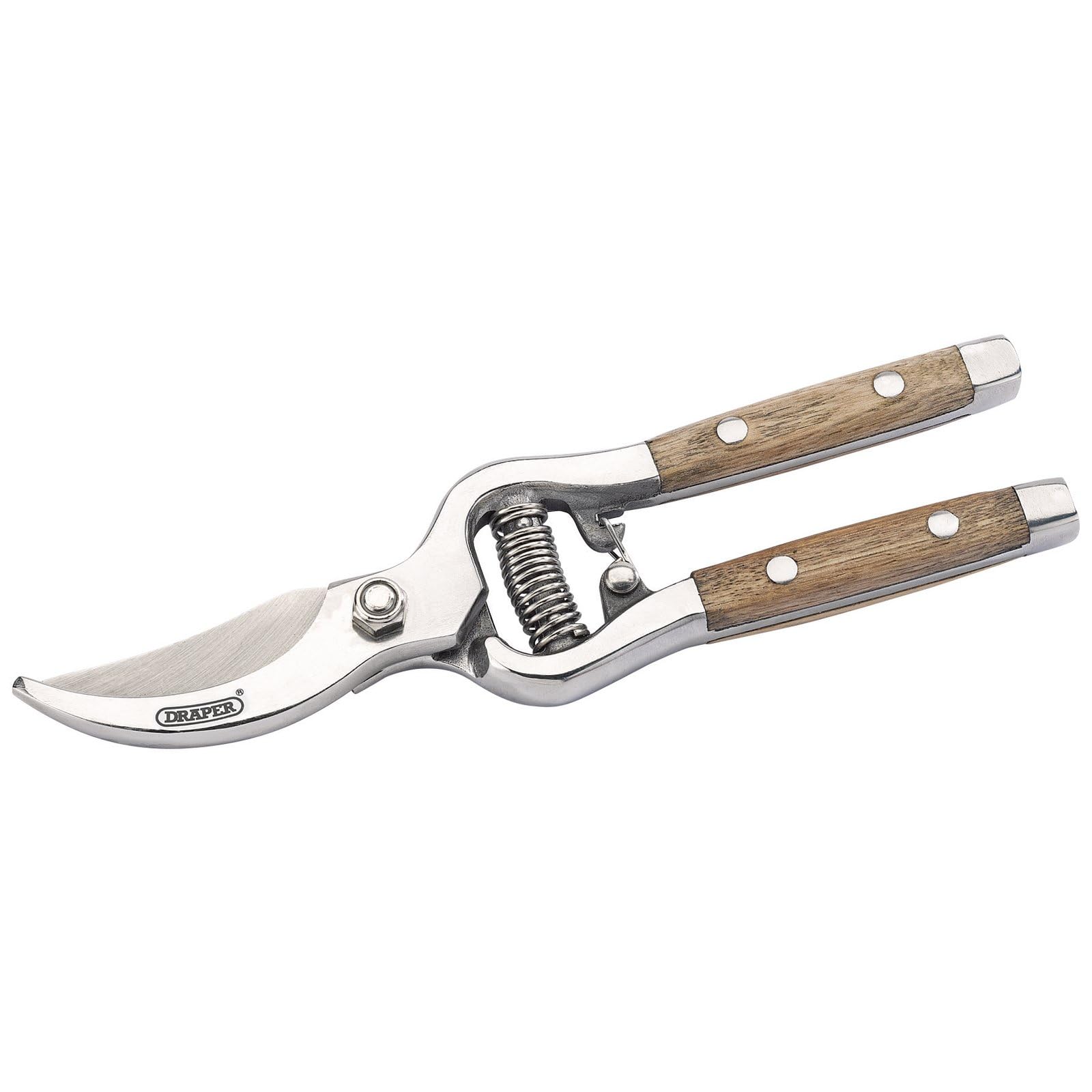 Draper 85188 Bypass Secateurs with Ash Handles, 210mm