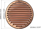 EUROPLAST Ø200mm Copper Round Air Vent Grille Cover with Insect Mesh view 2