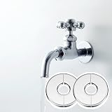 suyli 6x Stainless Steel Pipe Covers 28mm Split Flange Rosette Collars Chrome view 7