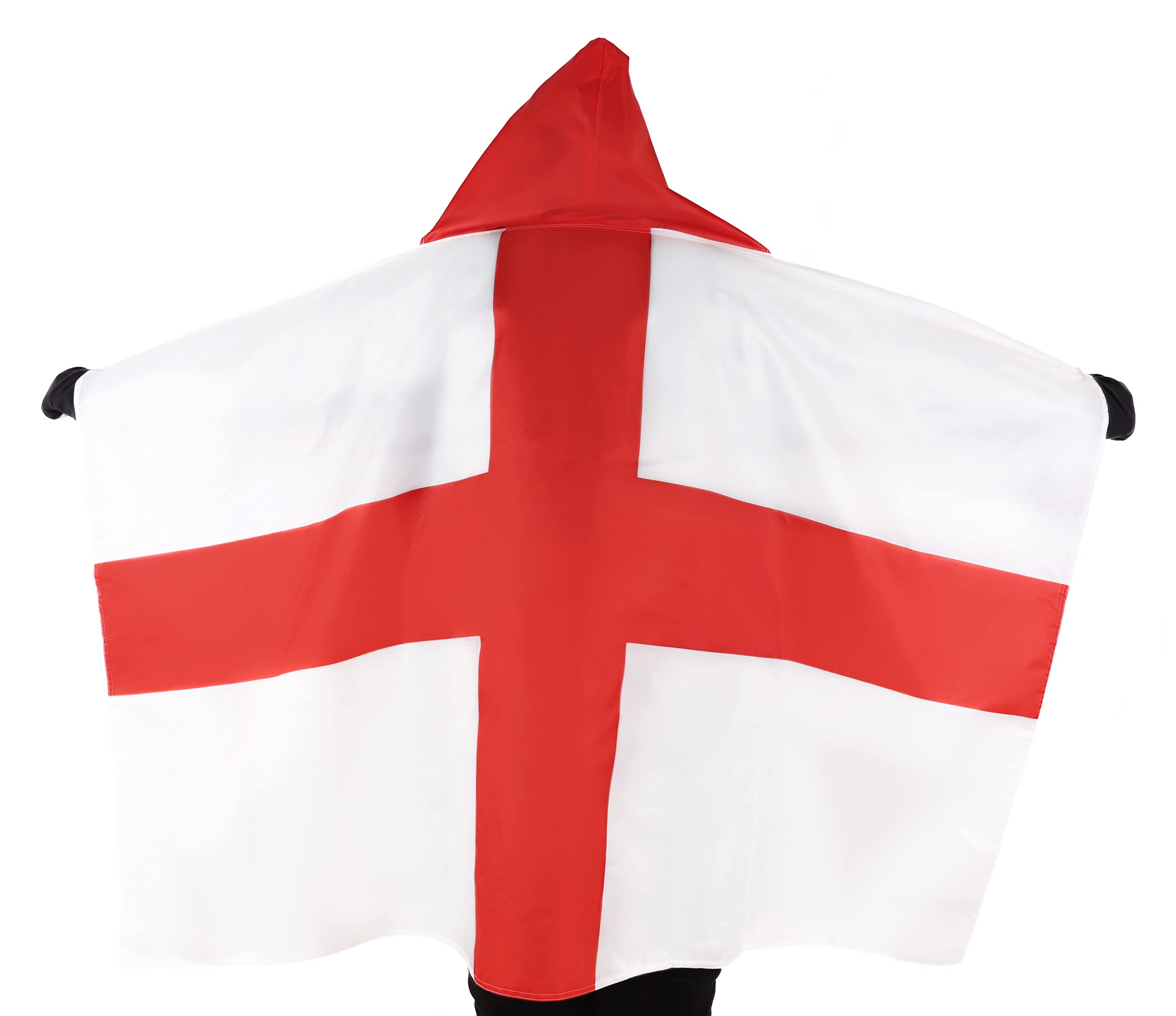 Toyland® Adult Size St George's Cross England Flag Cape - Euros & World Cup - Football Supporters Cape - English Party Decorations