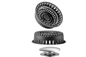 Aojuxix Drain Hair Catcher, Upgraded Protector with Silicone & Stainless Metal Designed for Pop-Up and Regular, Effective Wit