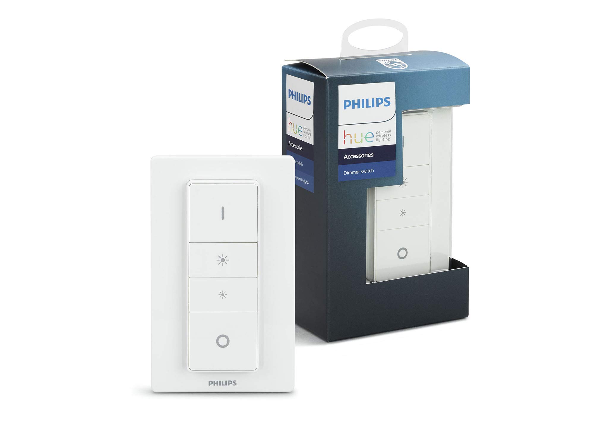 Philips Hue Smart Wireless Dimmer Switch V1 (Installation-Free, Exclusive for Philips Hue Lights). Works with Alexa, Google Assistant and Apple HomeKit