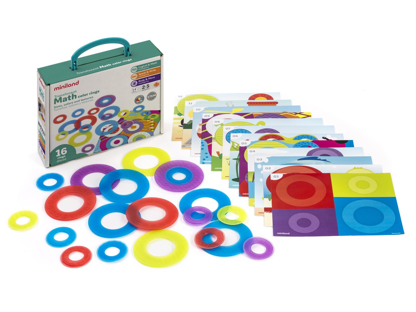 Miniland TRANSLUCENT MATH COLOR RINGS