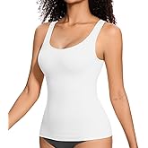 ONEW Shapewear Camisoles Seamless Tummy Control Compression Tank Tops Waist Trainer Body Shaper for Women