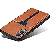 Kowauri for Samsung Galaxy S25 Edge Case [ Not fit for S25/S25 Plus/S25 Ultra], PU Leather Wallet Case with Credit Card Slot Holder Ultra Slim Protector Case for Galaxy S25 Edge (Brown)
