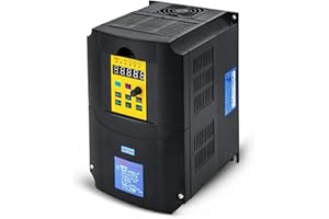 HKS VFD 7.5KW 10HP 220V 1 or 3 Phase Input 3 Phase 0-400HZ Output 50A Variable Frequency Drive Controller Vector Control Inverter Converter for CNC Motor Speed Control and Spindle