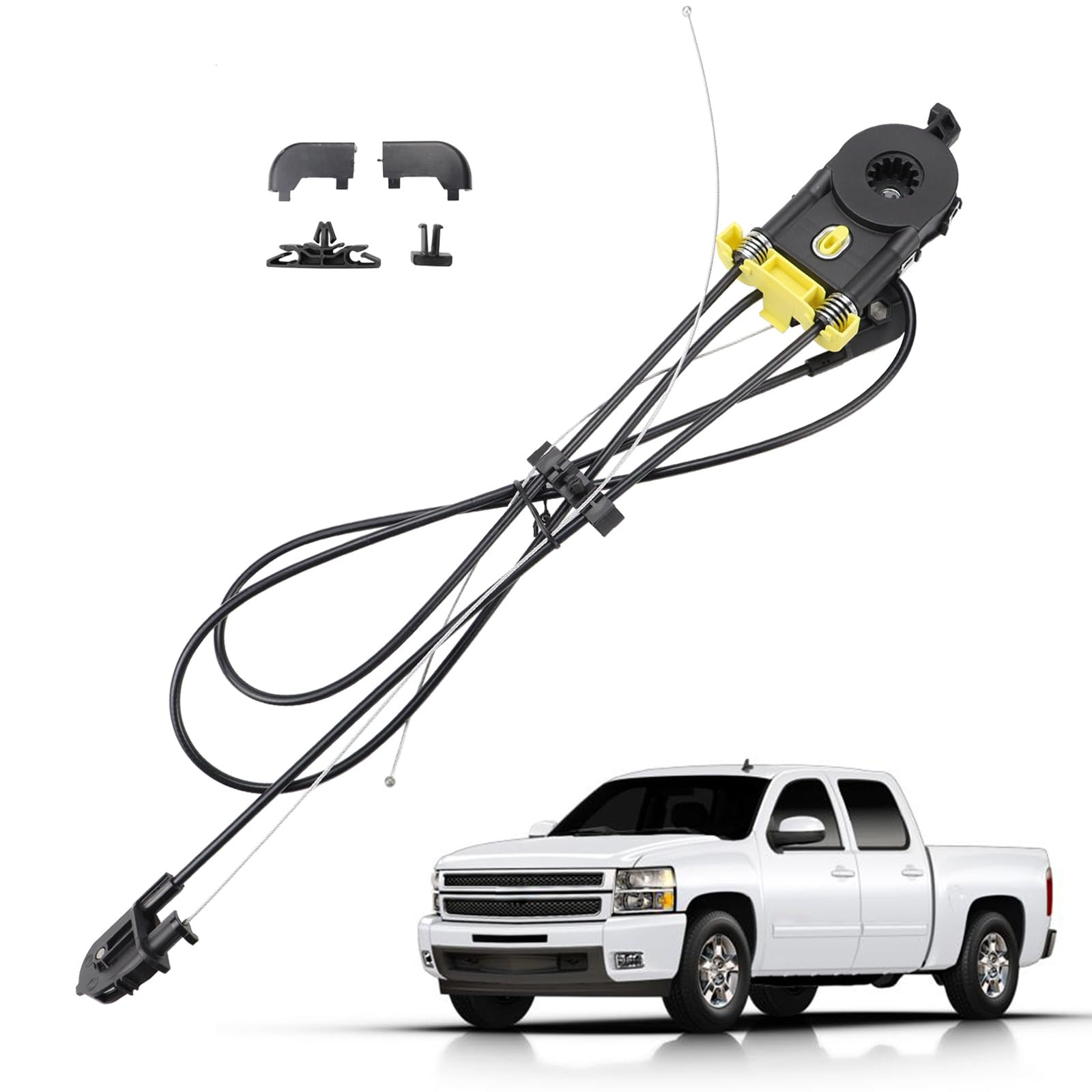 Photo 1 of 25980205 Rear Power Sliding Window Regulator Without Motor Compatible with GMC Sierra 1500 Sierra 3500HD 2007-2014 Chevy Silverado 1500 2007-2013 Silverado 2500HD 3500HD 2007-2014