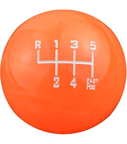 thumbnail image 2 of Lunsom 6 Speed Shift Knob - Resin Round Shifter Handle With 3 Adapters For Manual Cars 2 of 12