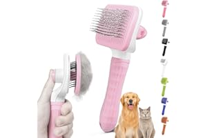 Cat grooming brush, Cat fur brush, Pet hair brush, Dog grooming brush, Dog slicker brushes for grooming, Tool Gently Removes 