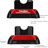 Tccmebius USB 3.0 HDD Docking Station 2.5 3.5 SATA IDE Dual Slot Reader view 3