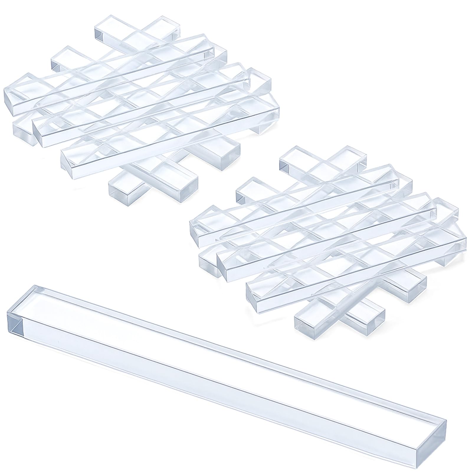 Innconee 200 Pcs 5/32" X 1/4" X 2" Clear Setting