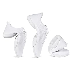 ZVC Cheer Shoes Girls White Cheerleading Shoes for