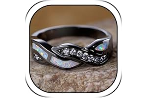 Black Rings Statement Wave Ring Summer Accessories Summer Jewelry Wedding Ring Anniversary Birthday Gifts for Women