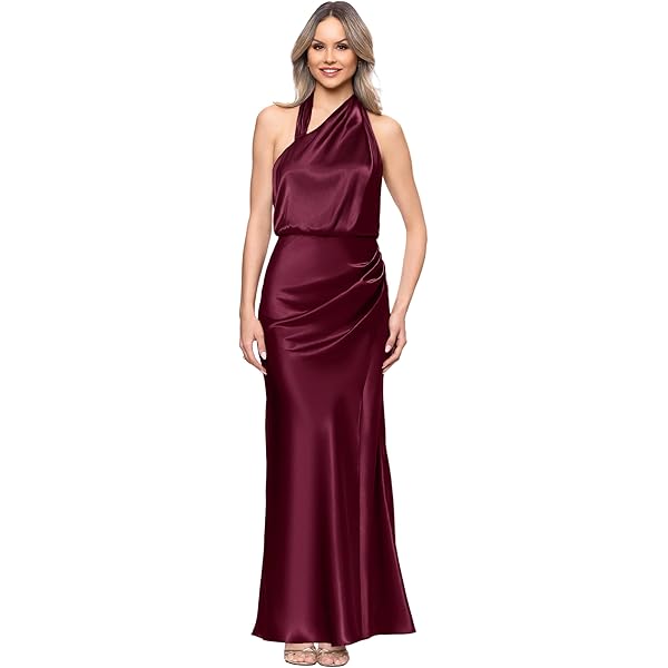 halter velvet dress Niahvette Halter Midaxi Dress main image 1