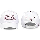 NCAA Alabama Crimson Tide Unisex NCAA The Game bar Design Hat, White, Adjustable