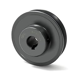 QWORK Single Groove Web Sheaves, 3"OD 5/8"Bore
