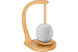 Wooden Yarn Holder for Knitting and Crocheting, Magnetic Crochet Yarn Holder, Spinner Yarn Holder for Crocheting, Crochet Acc
