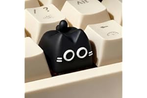 Tapbloom Artisan Keycaps, Cute Cat Custom Key Caps for MX Mechanical Keyboard, Resin Handmade 1U Replacement for Esc Arrow Ke