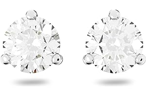 Swarovski Women's Tennis Bracelet and Earring Collection, Rhodium Finish, Clear Crystals