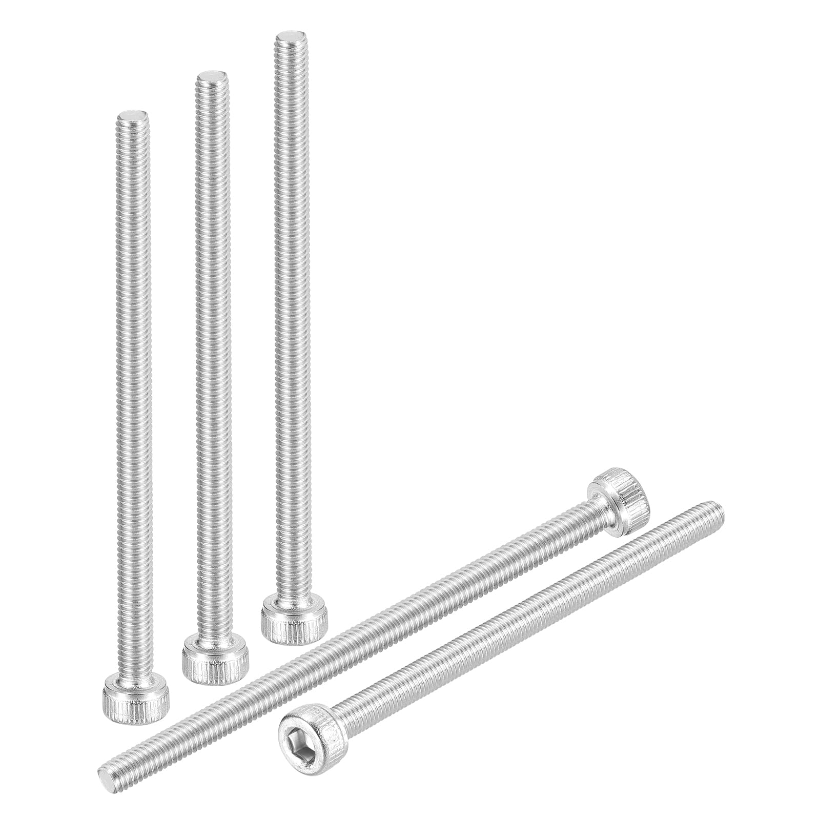 DTGN M3-0.5x50 Socket Head Cap Screws Bolts - 50Pack - Good for Road Bicycle, Mountain Bike, Auto, Motorcycle - 304 Stainless Steel Hex Head Metric Screws - Silver