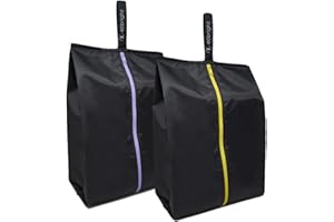 ECO RIGHT Ecoright Shoe Bags for Travel, 100% Recycled Water-Resistant Zipper Pouch Bags, Shoe Bags for Storage, Travel Essentials for Men & Women