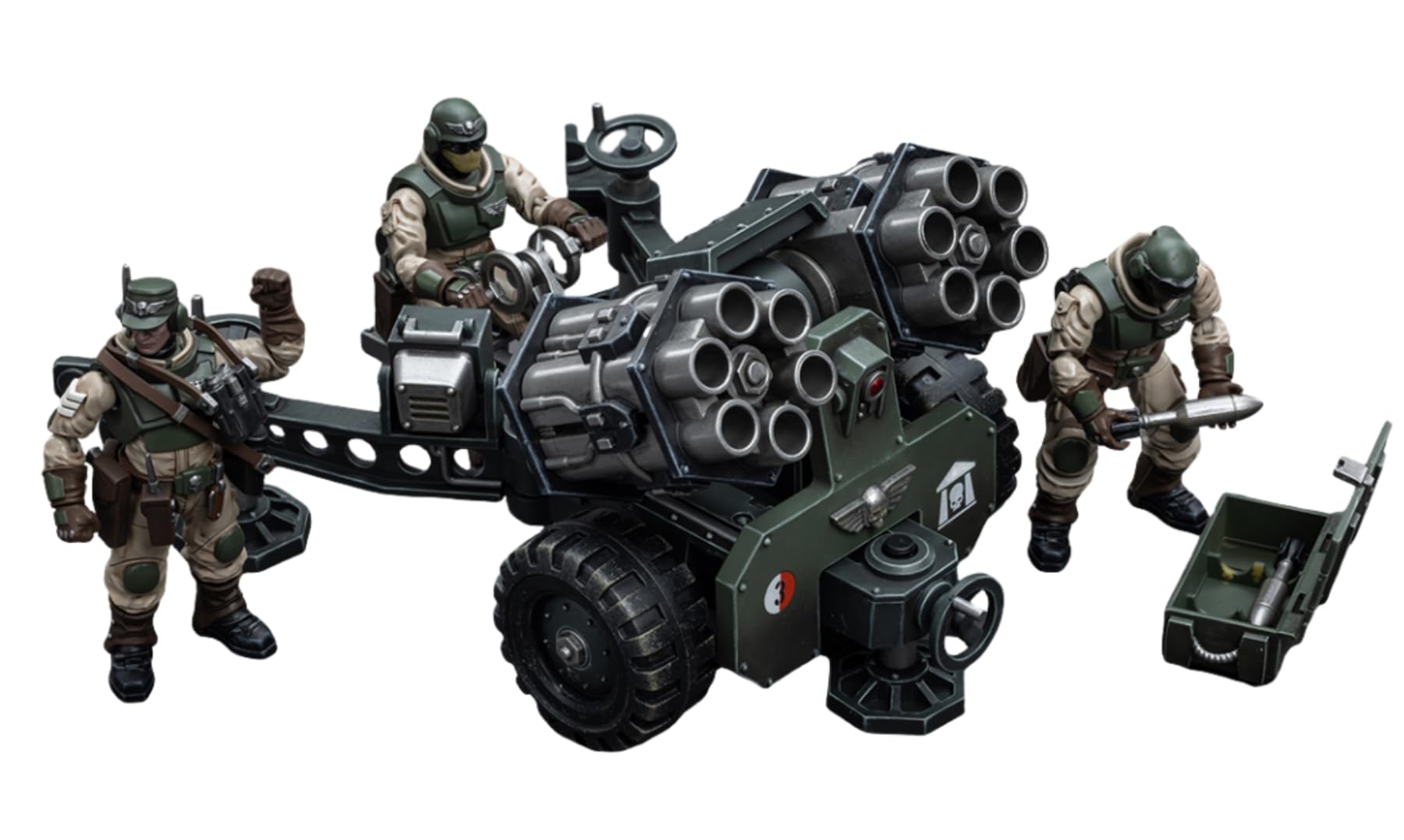 HiPlay JoyToy Warhammer40K Collectible Figure: Ultramarines Malleus Rocket Launcher 1:18 Scale Action Figures (Malleus Rocket Launcher JT8841)