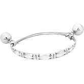 AeraVida Traditional Thai Custom Engraved .925 Sterling Silver Jingle Bell Anklet for Women Daily Fashion Wear | Sterling Silver Bracelet for Anniversary Jewelry Gift | Traditional Anklet