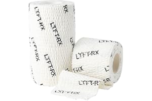 LYFT-RX Weightlifting Hook Grip Tape w/Premium Adhesive for Olympic Weight Lift, Cross Training & Lifting, Stretch Fit Athletic Finger Wrap, Protects Thumb Fingers Hand & Enhances Grip