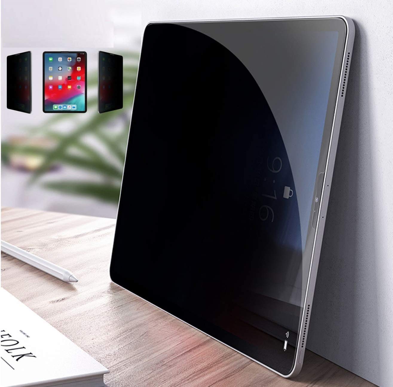 Foxcrypt Premium 2.5D โ Anti Spy Privacy Filter, Privacy Filter, Tempered Glass Screen Protector for Apple iPad Pro 12.9 Inch (2018 Vers.) - Tempered glass protection