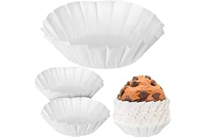 SUPVOX Cupcake Paper Cups White 4-Inch 200Pcs Disposable Baking Liners for Weddings and Birthday