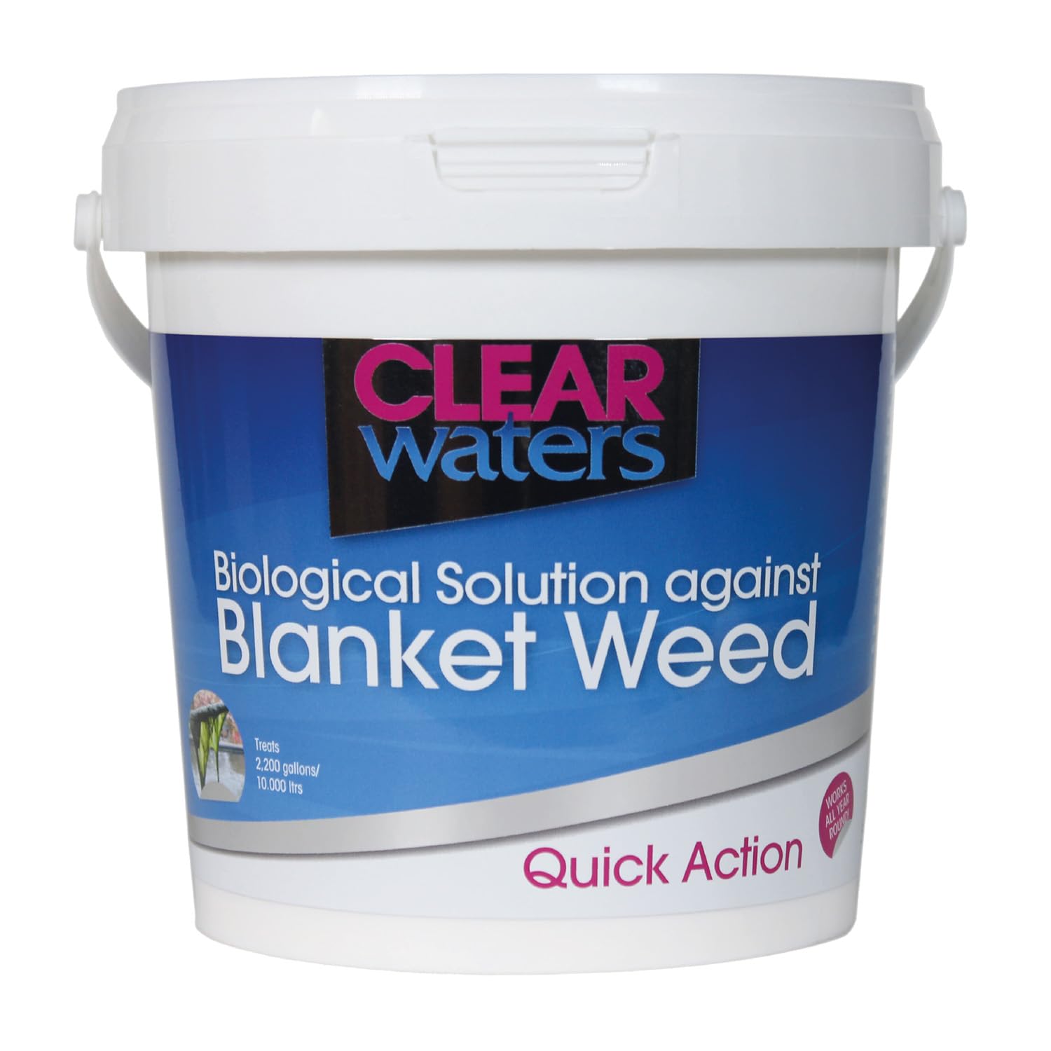 ClearWaters Blanket Weed Treatment for Ponds – 1L Bucket to Treat 10,000 / Maintain 80,000L – Quick Action Pond Weed Treament for Blanket Weed – Pond Cleaner Safe for Fish and Wildlife