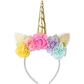 Unicorn Headband for Girls & Women – Tiara Costume Accessory for Birthday Party, Halloween, Cosplay, Age 3 and Up