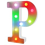 ENSHUI Colorful Light Up Letters Marquee Letter