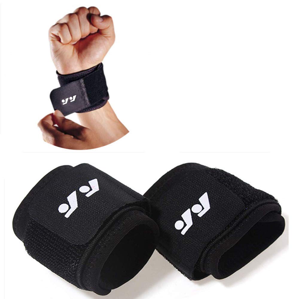 Ovyuzhen Wrist Compression Strap and Support Wrist Brace Sport Unisex One Size Adjustable for Fitness, Weightlifting, Tendonitis, Carpal Tunnel Arthritis, Wrist Pain Relief