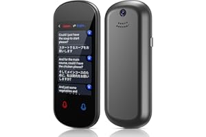 BERLANCHE Language Translator Device No WiFi Needed, 138 Languages Two Way Real-Time Voice Translation with 3”HD Touch Screen, Instant Translator Support Offline/Recording/Photo Translation for Travel Business